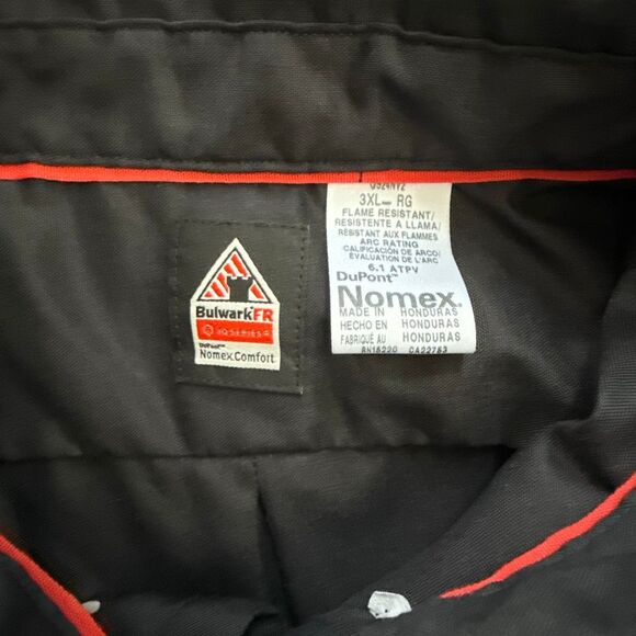 Bulwark IQ Series Flame Resistant Cat 1 Work Shirt Size 3XL - Picture 4 of 8
